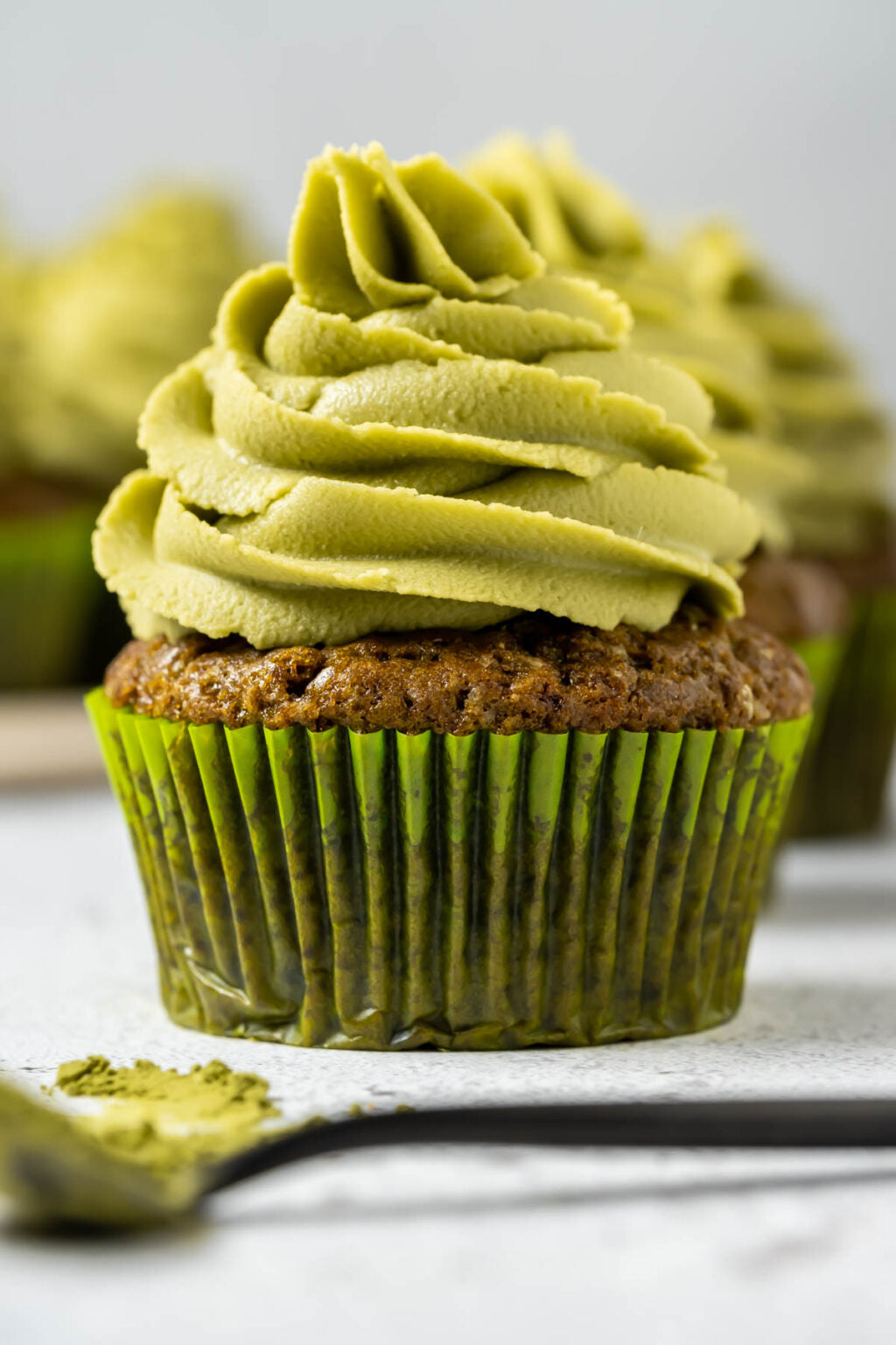 Aloo Cooks Vegan Matcha Cupcakes