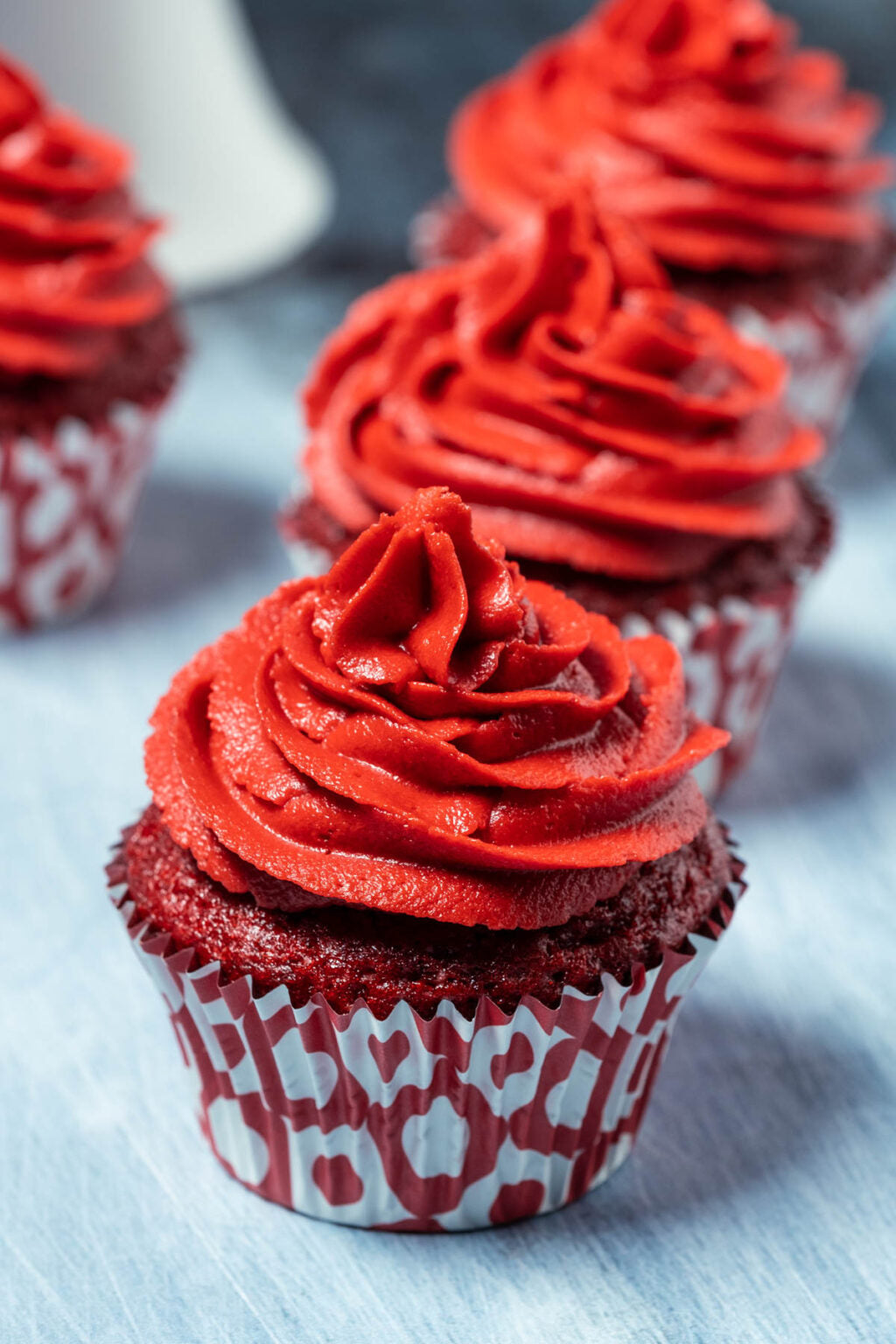 Aloo Bakes Vegan Red Velvet Cupcakes